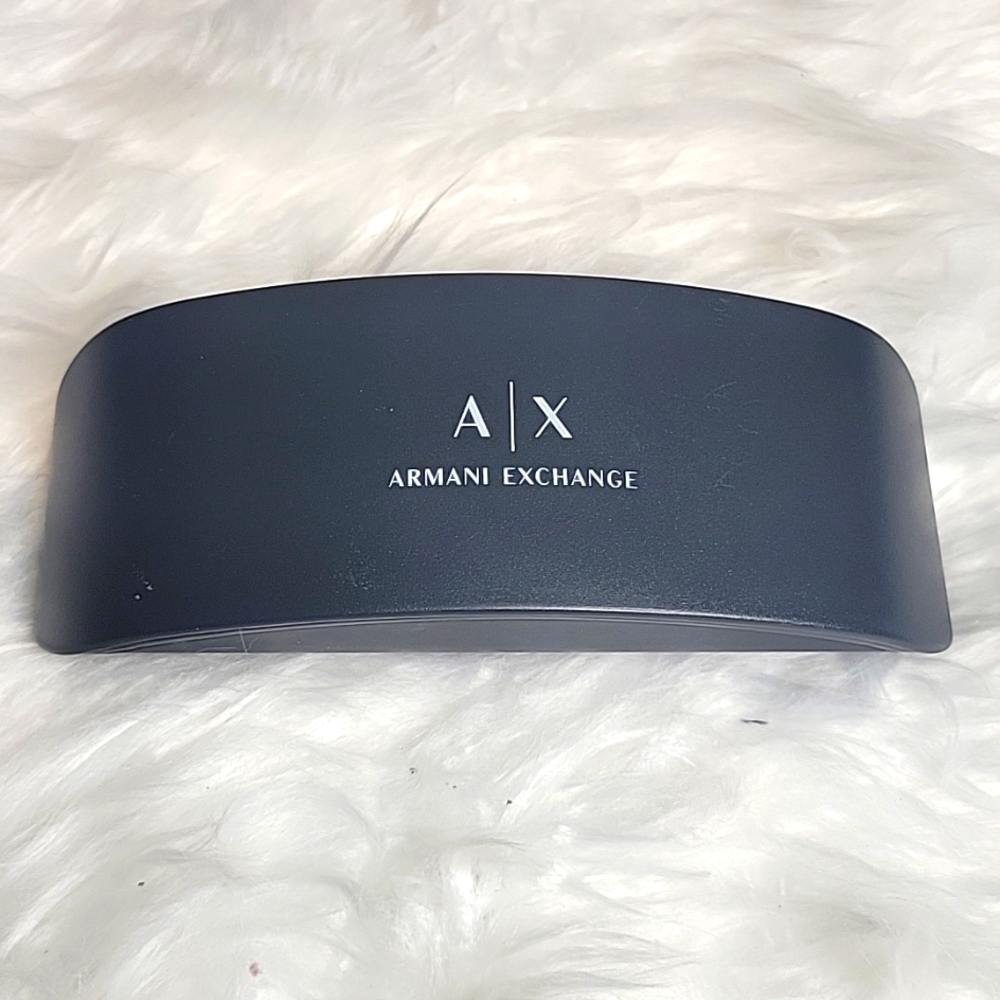 A/X ARMANI EXCHANGE Black Hard Sunglasses‎ Clam Shell Eyeglasses Case 7 X…